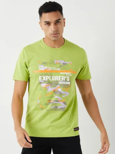 Men Cotton Rich Camo Cargo T-shirt